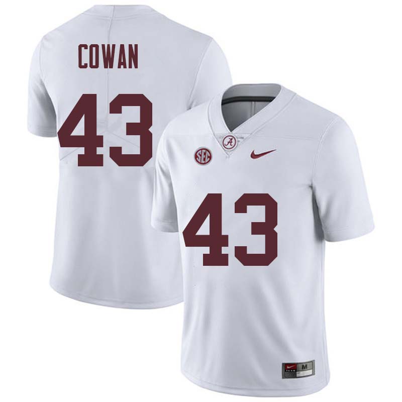 Men #43 VanDarius Cowan Alabama Crimson Tide College Football Jerseys Sale-White